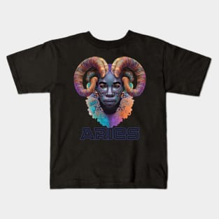 Aries Zodiac Sign Man Kids T-Shirt